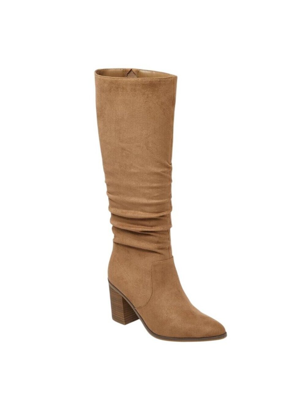 NEW Universal Thread Womens Junie Boots Ruched Faux Suede 94568670 Brown 6M